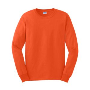 Gildan GN186 - Ultra Cotton Adult Long Sleeve T-Shirt Orange