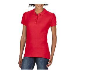 GILDAN GN48L - SOFSTYLE DOUBLE PIQUE POLO WOMEN Red