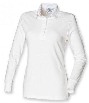 Front Row FR101 - Womens long sleeve plain rugby shirt