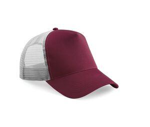 Beechfield BF640 - Half Mesh Trucker Burgundy/ Grey