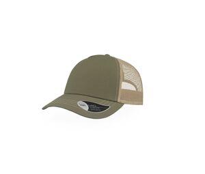 ATLANTIS AT180 - Casquette Rapper en coton canvas Olive/ Khaki