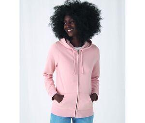 B&C BCW36B - Sweat capuche zippé organique femme Royal