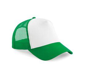 Beechfield BF640 - Half Mesh Trucker Pure Green/White