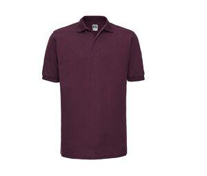 Russell JZ599 - Heardwearing Polycotton Polo Burgundy