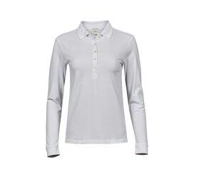 TEE JAYS TJ146 - Polo stretch manches longues femme White