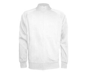 JHK JK296 - Large zip Sweat White