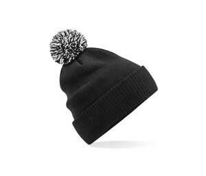 BEECHFIELD BF450R - RECYCLED SNOWSTAR® BEANIE Black / White